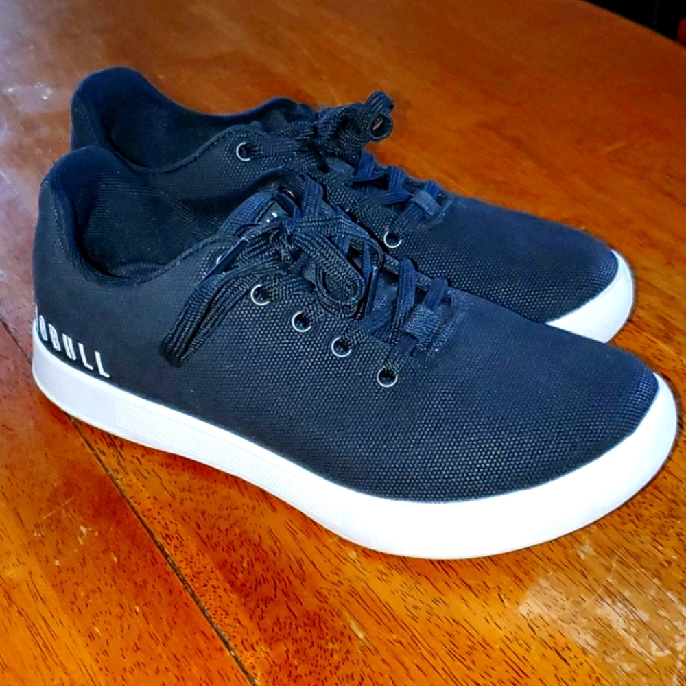 No Bull Black Ivory Canvas Trainer